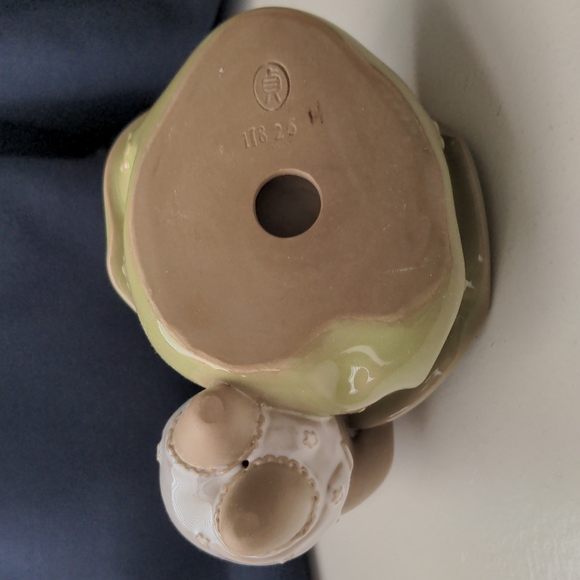 Handcrafted porcelain desk letter & coin holder set - Picture 5 of 13